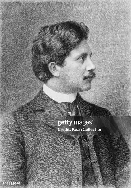 German poet, writer and publicist Ludwig Jacobowski , circa 1895.