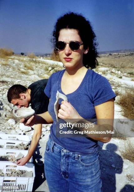 Missing Washington intern Chandra Levy w. Brother Adam in background.