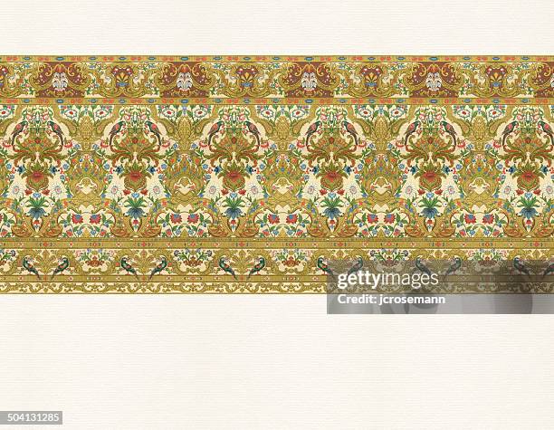 border 17th century - florence italy stock illustrations