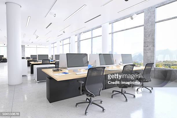 modern office space - office chair stock pictures, royalty-free photos & images