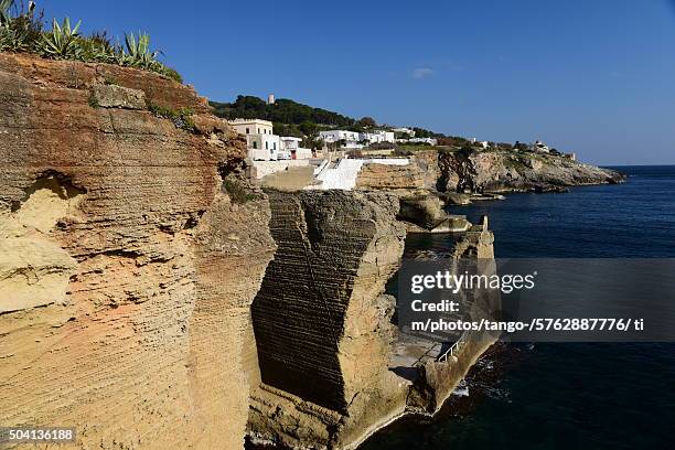 santa cesarea terme, puglia, italy - cesarea 個照片及圖片檔