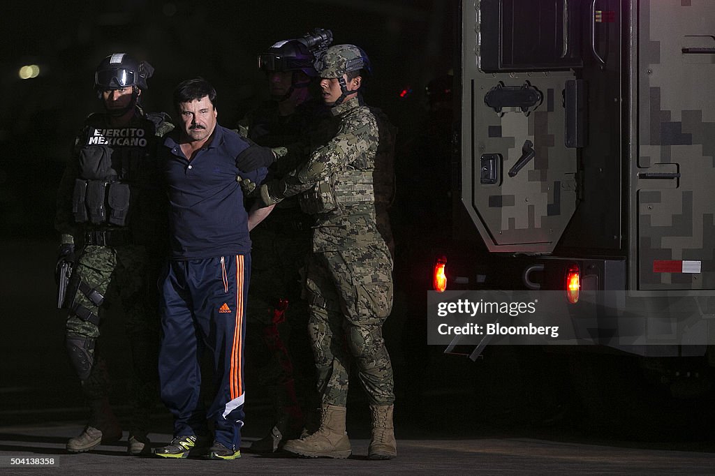Drug Kingpin Joaquin "Chapo" Guzman Recaptured By Mexican Authorities