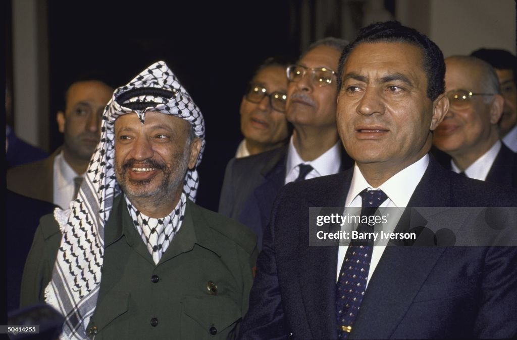 Yasser Arafat;Husni Mubarak