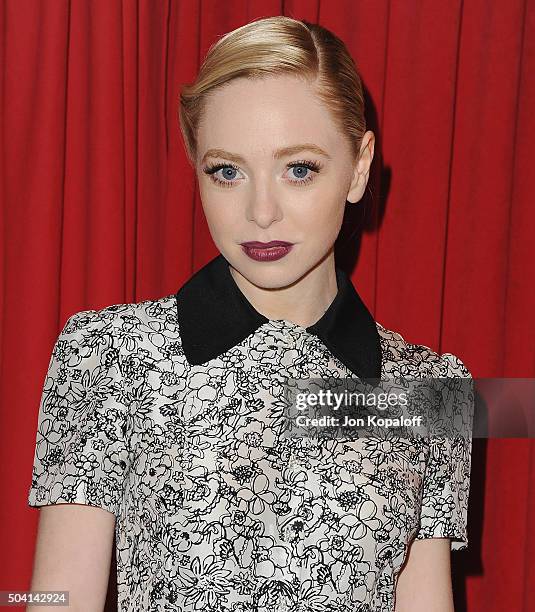 Actress Portia Doubleday arrives at the 16th Annual AFI Awards on January 8, 2016 in Los Angeles, California.