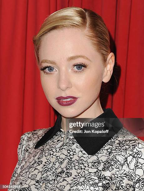 Actress Portia Doubleday arrives at the 16th Annual AFI Awards on January 8, 2016 in Los Angeles, California.