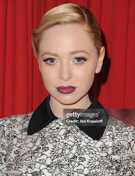 Actress Portia Doubleday arrives at the 16th Annual AFI Awards on January 8, 2016 in Los Angeles, California.