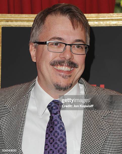 Vince Gilligan arrives at the 16th Annual AFI Awards on January 8, 2016 in Los Angeles, California.