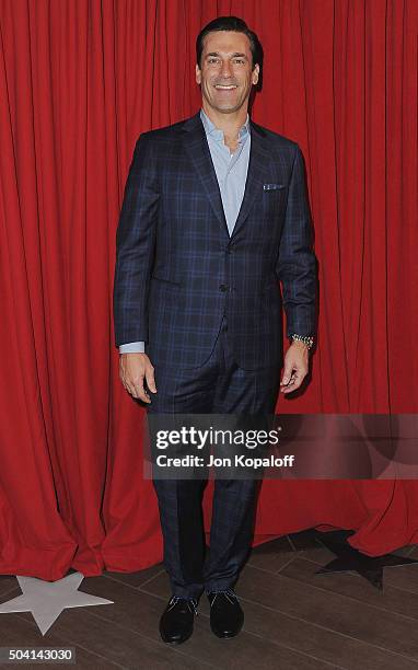 Actor Jon Hamm arrives at the 16th Annual AFI Awards on January 8, 2016 in Los Angeles, California.