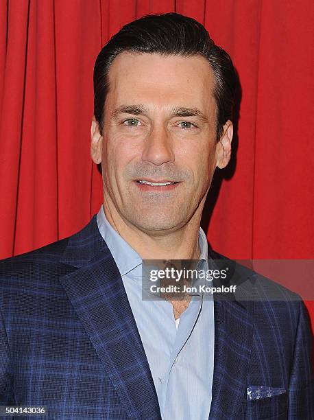 Actor Jon Hamm arrives at the 16th Annual AFI Awards on January 8, 2016 in Los Angeles, California.