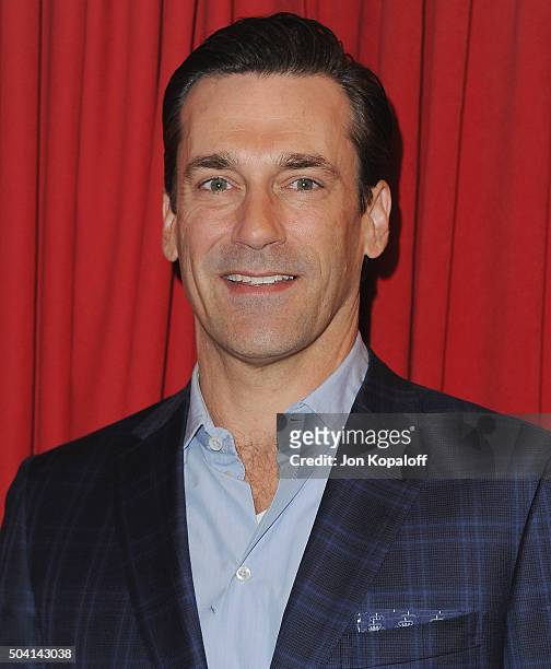 Actor Jon Hamm arrives at the 16th Annual AFI Awards on January 8, 2016 in Los Angeles, California.
