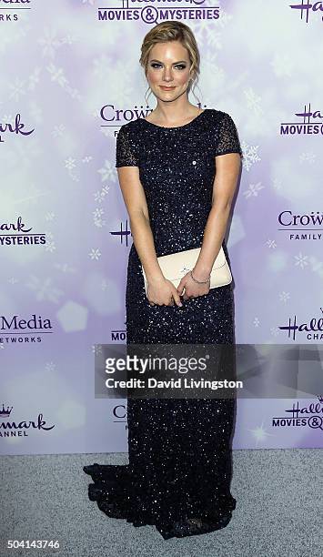 Actress Cindy Busby attends the Hallmark Channel and Hallmark Movies and Mysteries Winter 2016 TCA press tour at Tournament House on January 8, 2016...