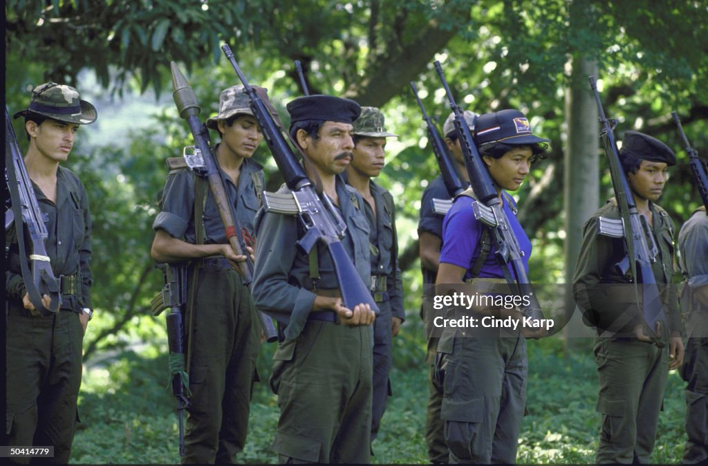 FMLN guerrillas in Department of San Mig