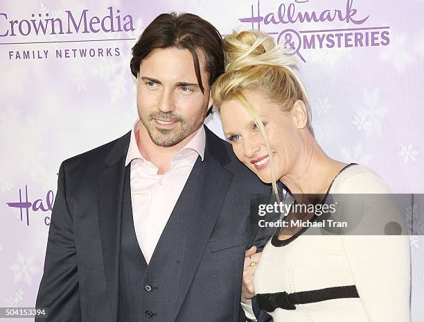 Nicollette Sheridan arrives at Hallmark Channel/Hallmark Movies and Mysteries party during the Winter 2016 TCA press tour held at Tournament House on...