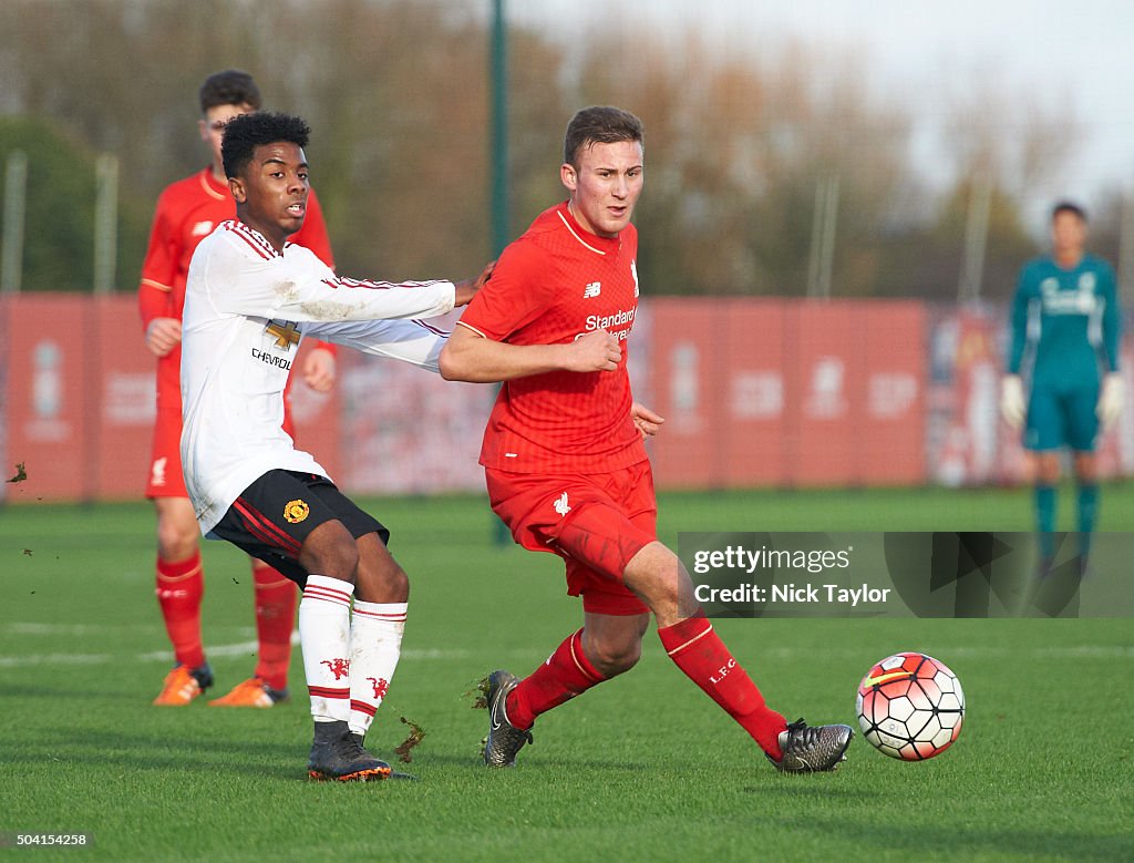 Liverpool v Manchester United: U18 Premier League