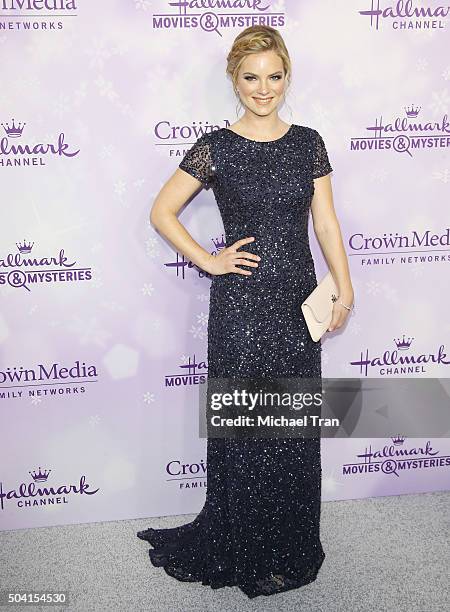 Cindy Busby arrives at Hallmark Channel/Hallmark Movies and Mysteries party during the Winter 2016 TCA press tour held at Tournament House on January...