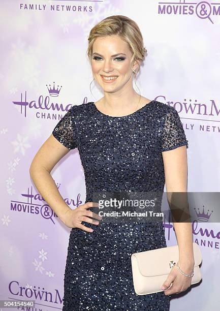 Cindy Busby arrives at Hallmark Channel/Hallmark Movies and Mysteries party during the Winter 2016 TCA press tour held at Tournament House on January...
