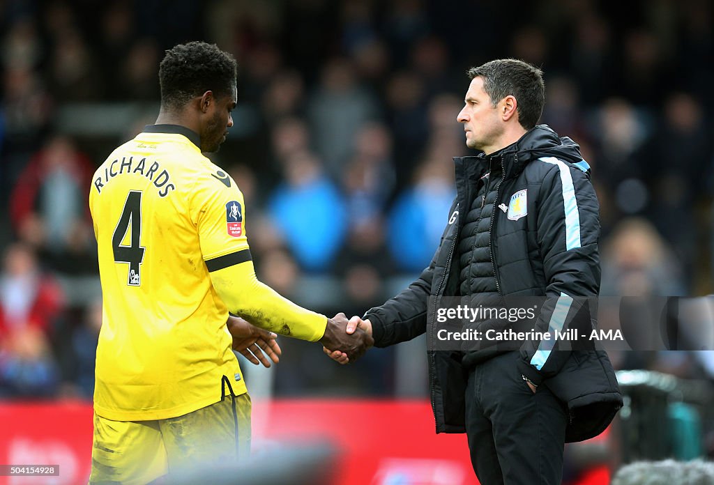 Wycombe Wanderers v Aston Villa - The Emirates FA Cup Third Round