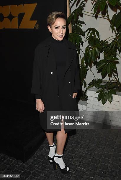 Actress Raychel Weiner attends the STARZ Pre-Golden Globe Celebration at Chateau Marmont on January 8, 2016 in Los Angeles, California.