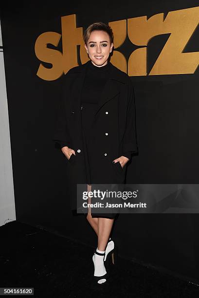 Raychel Diane Weiner attends the STARZ Pre-Golden Globe Celebration at Chateau Marmont on January 8, 2016 in Los Angeles, California.