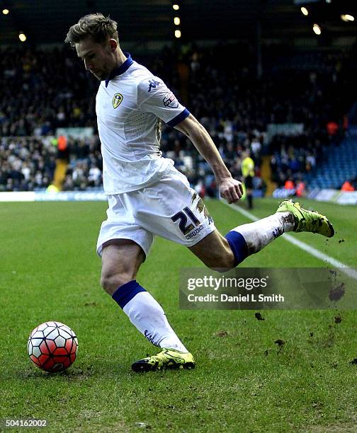 Charlie Taylor of Leeds United FC during The Emirates FA Cup Third Round match between Leeds United and Rotherham United at Elland Road on January 9,...