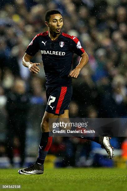 Grant Ward of Rotherham United FC during The Emirates FA Cup Third Round match between Leeds United and Rotherham United at Elland Road on January 9,...