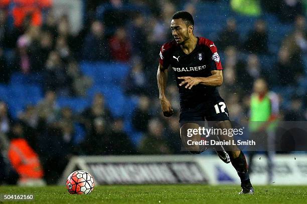 Grant Ward of Rotherham United FC during The Emirates FA Cup Third Round match between Leeds United and Rotherham United at Elland Road on January 9,...