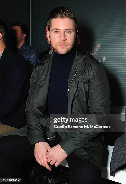 Allen Leech attends the Oliver Spencer show during The London Collections Men AW16 at 108 The Strand on January 9, 2016 in London, England.