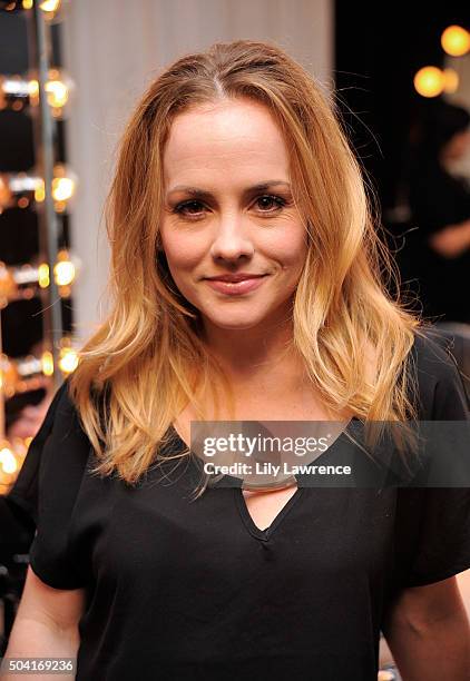 Actress Kelly Stables attends the HBO Luxury Lounge at the Four Seasons Hotel Los Angeles at Beverly Hills on January 9, 2016 in Los Angeles,...
