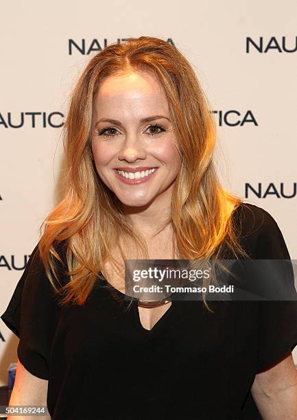 Actress Kelly Stables attends the HBO Luxury Lounge at the Four Seasons Hotel Los Angeles at Beverly Hills on January 9, 2016 in Los Angeles,...