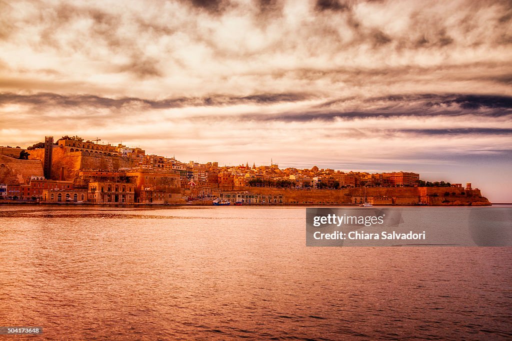 Valletta view from Senglea, Malta