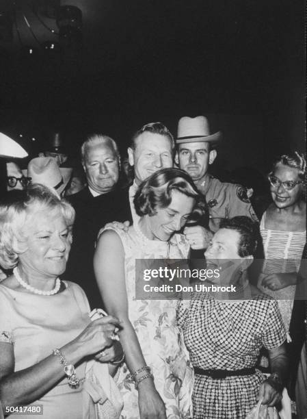 New York Governor Nelson A. Rockefeller and his second wife Happy attending the Governor's Conference, 1963.