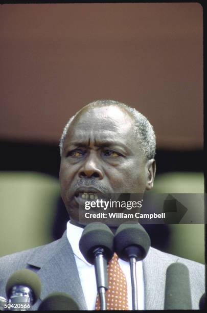 President Daniel Arap Moi at Fete in Nairobi.
