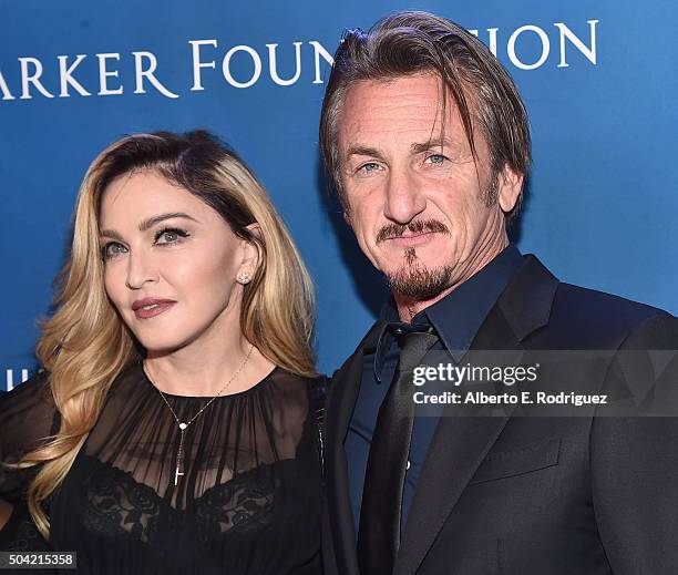 Madonna and host Sean Penn attend the 5th Annual Sean Penn & Friends HELP HAITI HOME Gala Benefiting J/P Haitian Relief Organization at Montage Hotel...