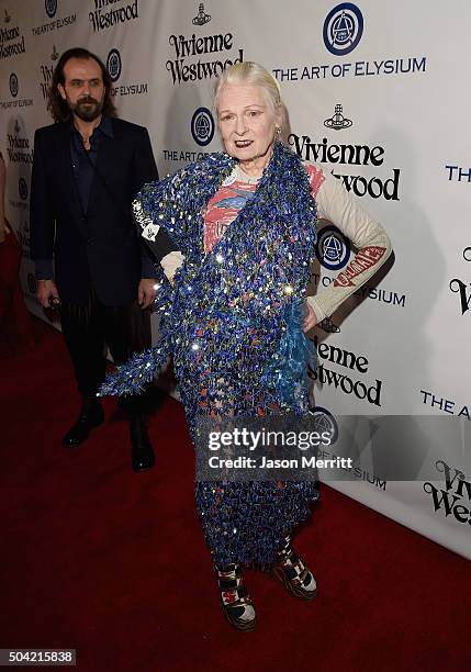 Gala Creative Visionary Vivienne Westwood attends The Art of Elysium 2016 HEAVEN Gala presented by Vivienne Westwood & Andreas Kronthaler at 3LABS on...