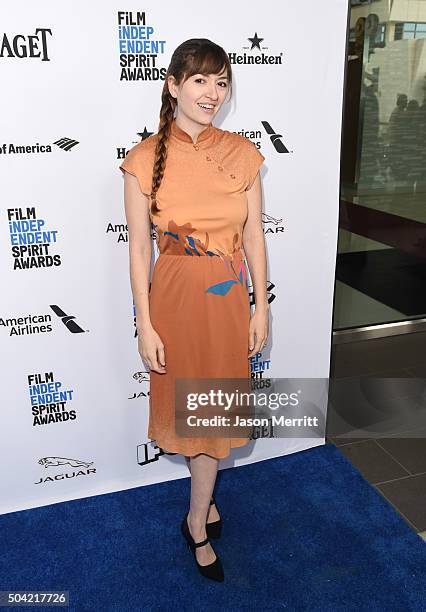 Director Marielle Heller attends 2016 Film Independent Filmmaker Grant and Spirit Award Nominees Brunch at BOA Steakhouse on January 9, 2016 in West...