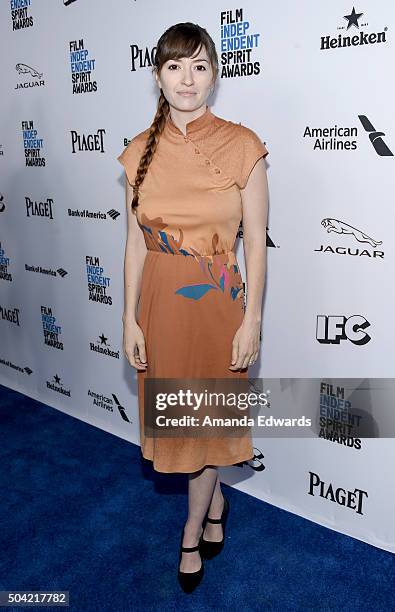 Director Marielle Heller attends the 2016 Film Independent Filmmaker Grant and Spirit Award Nominees Brunch at BOA Steakhouse on January 9, 2016 in...