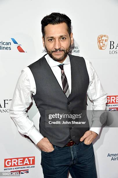 Actor Cas Anvar attends the BAFTA Awards Season Tea Party at Four Seasons Hotel Los Angeles at Beverly Hills on January 9, 2016 in Los Angeles,...