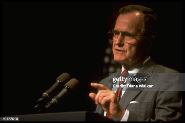 Pres. Bush speaking at press conf. While stumping for GOP cands.