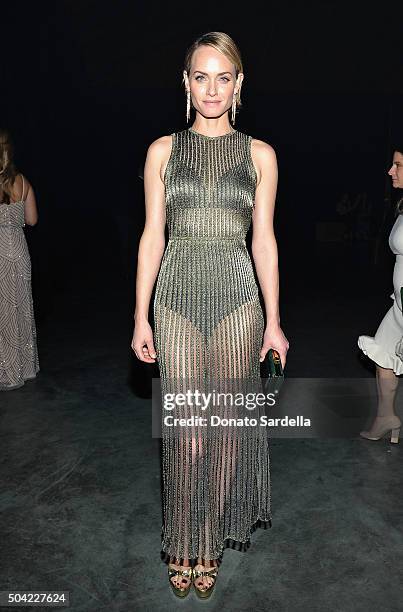 Model Amber Valletta attends The Art of Elysium 2016 HEAVEN Gala presented by Vivienne Westwood & Andreas Kronthaler at 3LABS on January 9, 2016 in...