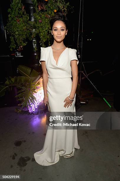 Actress Cara Santana attends The Art of Elysium 2016 HEAVEN Gala presented by Vivienne Westwood & Andreas Kronthaler at 3LABS on January 9, 2016 in...