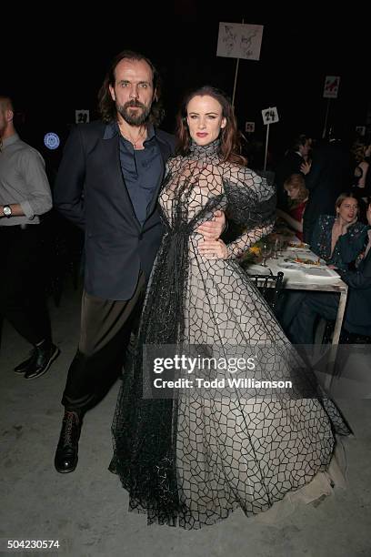 Artist Andreas Kronthaler and actress Juliette Lewis attend The Art of Elysium 2016 HEAVEN Gala presented by Vivienne Westwood & Andreas Kronthaler...