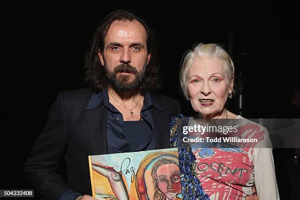 Designer Andreas Kronthaler and gala creative visionary Vivienne Westwood attend The Art of Elysium 2016 HEAVEN Gala presented by Vivienne Westwood &...
