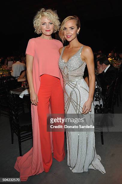 Actresses Malin Akerman and Arielle Kebbel attend The Art of Elysium 2016 HEAVEN Gala presented by Vivienne Westwood & Andreas Kronthaler at 3LABS on...