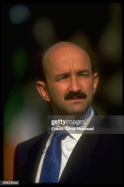 Pres. Carlos Salinas de Gortari of Mexico during WH arrival ceremony.