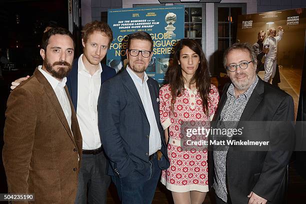 Director/producer Pablo Larrain, director/writer Laszlo Nemes, director/writer Klaus Haro, director Deniz Gamze Erguven, and director/writer Jaco Van...