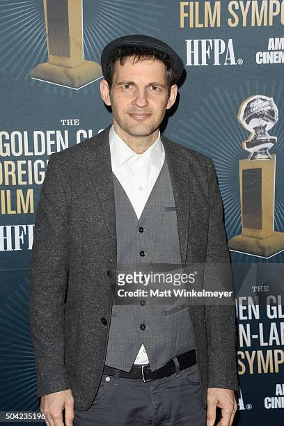 Actor Geza Rohrig arrives at the Golden Globe Foreign-Language Film nominees screenings and symposium with filmmakers at American Cinematheque's...