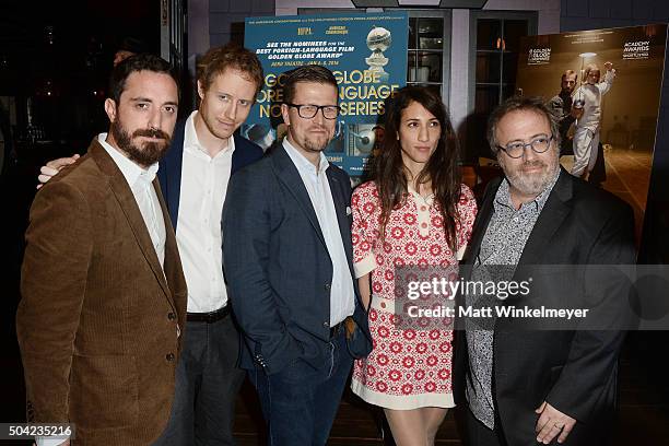 Director/producer Pablo Larrain, director/writer Laszlo Nemes, director/writer Klaus Haro, director Deniz Gamze Erguven, and director/writer Jaco Van...