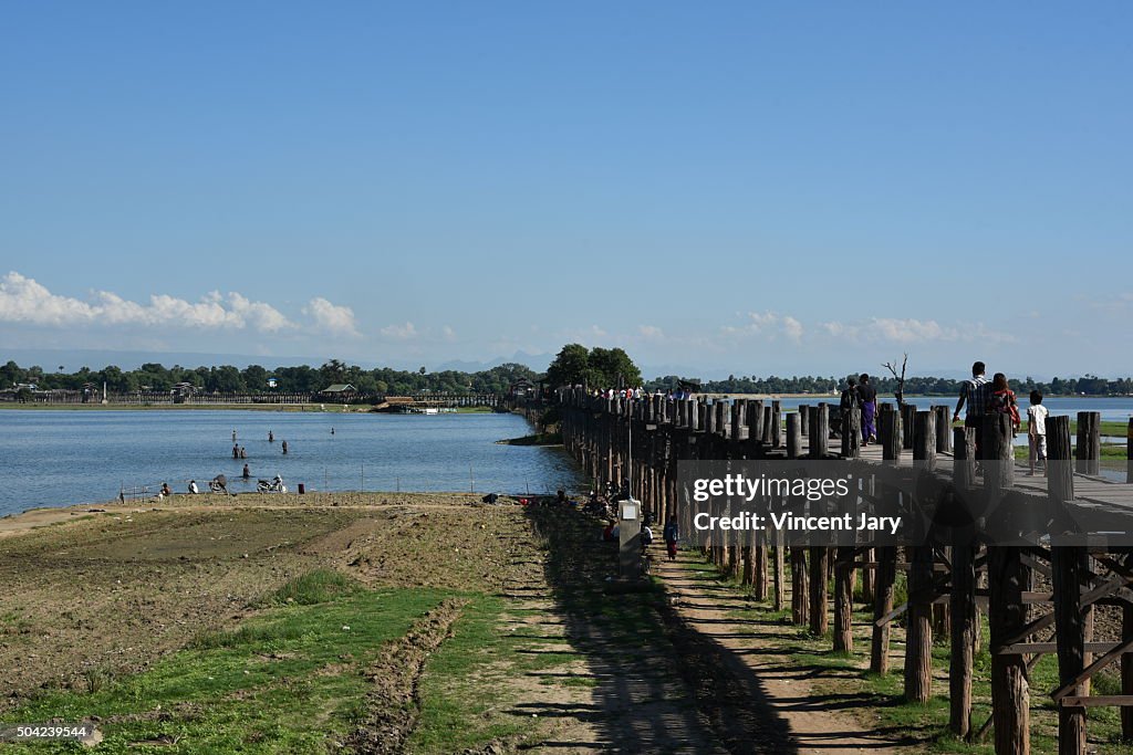 U Bein Bridge bridge Myanmar