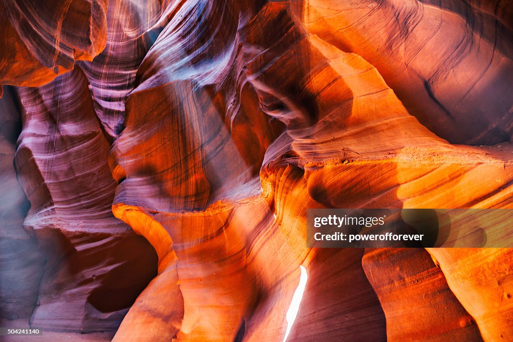 Light Beam at Upper Antelope Canyon in Arizona, USA