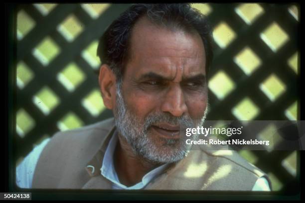 Janata Dal Party dissident ldr. Chandra Shekhar, hoping to form next govt. Should PM V.P. Singh lose impending no-confidence vote.